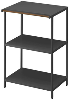 3-tiered Storage Rack - Tower - Black Zwart
