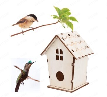 3 Type Houten Tuin Vogelkooien Nesten Vogel Huis Nest Dox Nest Huis Vogel Huis Vogelhuisje Doos Vogel houten Box Versieren groen