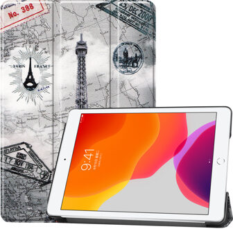 3-Vouw sleepcover hoes - iPad 10.2 inch 2019 / 2020 - Eiffeltoren