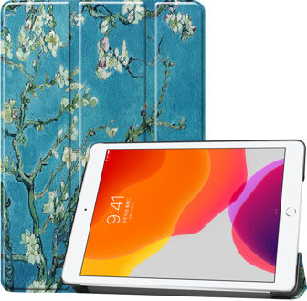 3-Vouw sleepcover hoes - iPad 10.2 inch 2019 / 2020 - Van Gogh Amandelboom