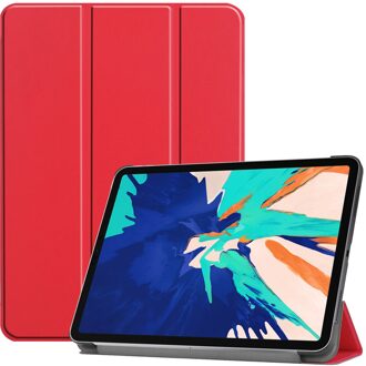 3-Vouw sleepcover hoes - iPad Pro 12.9 inch (2020) - Rood