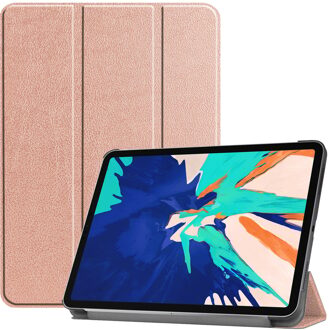 3-Vouw sleepcover hoes - iPad Pro 12.9 inch (2020) - Rose Goud