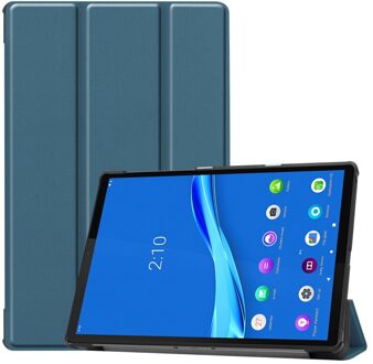 3-Vouw sleepcover hoes - Lenovo Tab M10 FHD Plus - Donkergroen