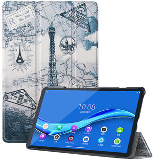 3-Vouw sleepcover hoes - Lenovo Tab M10 FHD Plus - Eiffeltoren