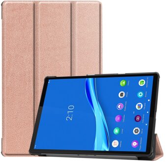 3-Vouw sleepcover hoes - Lenovo Tab M10 FHD Plus - Rose Goud