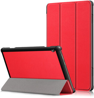 3-Vouw sleepcover hoes - Lenovo Tab M10 - Rood