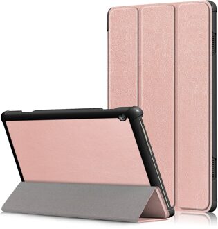 3-Vouw sleepcover hoes - Lenovo Tab M10 - Rose Goud