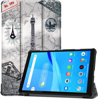 3-Vouw sleepcover hoes - Lenovo Tab M8 - Eiffeltoren