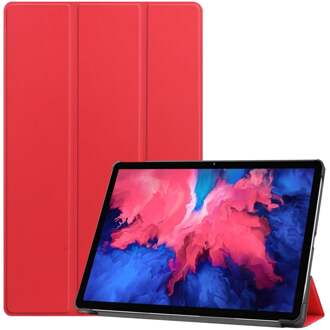 3-Vouw sleepcover hoes - Lenovo Tab P11 Pro  - Rood