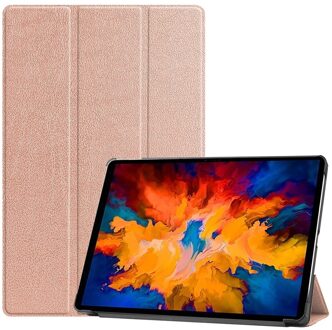 3-Vouw sleepcover hoes - Lenovo Tab P11 Pro  - Roze Goud