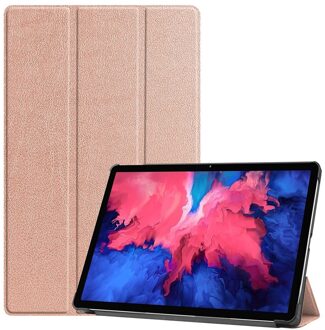 3-Vouw sleepcover hoes - Lenovo Tab P11 - Roze Goud