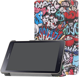 3-Vouw sleepcover hoes - Samsung Galaxy Tab A 8.0 inch (2019) - Graffiti