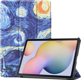 3-Vouw sleepcover hoes - Samsung Galaxy Tab S7 - Van Gogh Schilderij