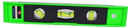 3 Waterpas Draagbare Niveau Heerser Bubble Heerser Magnetische Abs Shell Verticale Horizontale Waterpas Pocket Niveau Tool groen 8612