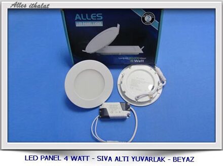 3 Watt Siva Zes Ronde Led Panel Wit