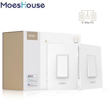 3 Way WiFi Smart Light Switch Light Fan Control APP remote control works with Alexa and Google Home, No Hub Required