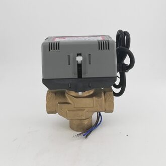 3-weg Honeywell type motor bediening messing 16bar elektrische kogelkraan VC6013/VC40131/2 "3/4" fan coil klep AC220V 3/4" / VC6013