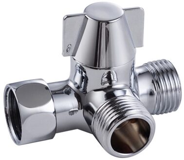 3-Weg Omstelling, tee Gezamenlijke Koper Handdouche En Douche Kop Douche Arm Badkamer Douchen Splitter Klep Gootsteen Kraan Slang T