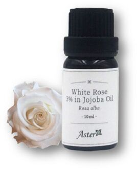 3% White Rose Pure Essential Oil In Organic Jojoba Oil 10ml