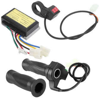 3-Wired Geborsteld Controller Scooter 12V 250W Geborsteld Controller Met 4 Speed Grip En Vooruit En Achteruit schakelaar