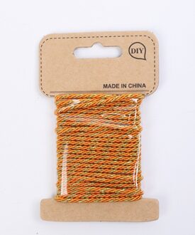 3 Yards/1.5Mm 3-Strand Nylon Goud Draad Touwen Woondecoratie Accessoires Cords Armband Papieren Zak doos Draagbare Touw LT24 oranje