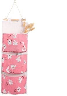 3 Zakken Opknoping Opbergtas Wandmontage Garderobe Diversen Opknoping Zak Container Stof Katoen Pouch Cosmetische Organizer 2