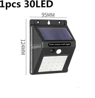 30/100 Led Solar Light Outdoor Solar Lamp Pir Motion Sensor Zonne-energie Zonlicht Straat Licht Voor Tuin Decoratie Wandlamp 1stk 30LED