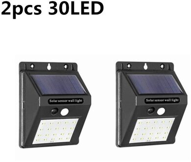 30/100 Led Solar Light Outdoor Solar Lamp Pir Motion Sensor Zonne-energie Zonlicht Straat Licht Voor Tuin Decoratie Wandlamp 2stk 30LED