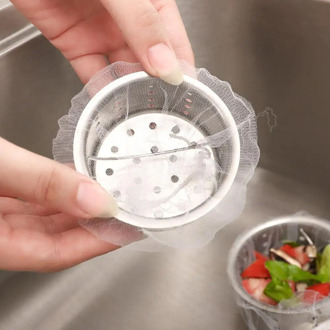 30/100 Pieces Reusable Garbage Filter Bag Kitchen Bathroom Net Drain Bin Shower Waste Hair Strainer Trash Teapot Sink