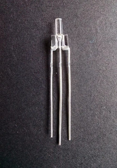 30/100pcs bicolor through hole 2mm led diode red@white color common anode