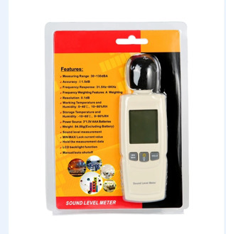 30-130dB Digital Sound Level Meter Portable Noise Tester Decibel Meter Accuracy Noise Level Measurement with LCD Display Backlit