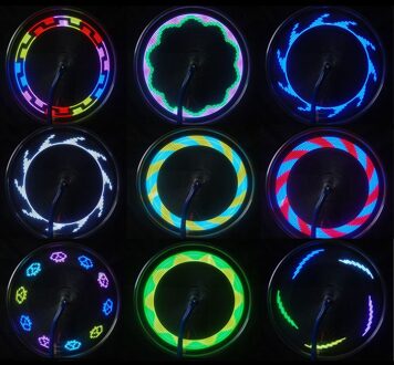 30 ^ 14 Led Fiets Licht Motorfiets Fietsen Fiets Wiel Signal Tire Spoke Light 30 Veranderingen Fiets Accessoires