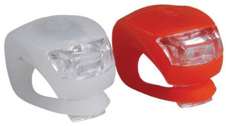 30 #2 X Led Fiets Fietsen Silicone Head Voor Achterwiel Veiligheid Light Lamp Water Resistant Frame Led rood Licht