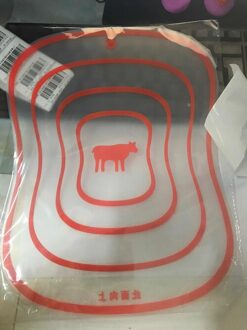 30*20 CM Plastic Snijplank antislip Antibacteria Voedsel Snijplank Groente Vlees Vis Snijplank Keuken accessoires oranje Board