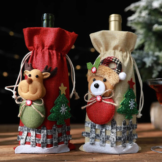 30^2019 New Merry Christmas Santa Wine Bottle Bag Cover Xmas Festival Party Table Decor Gift