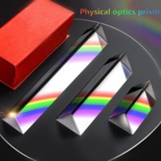 30*30*100Mm Glazen Prisma Fysieke Experiment Optische Breking Prisma Zeven-Kleur Lichtbreking prisma Kolom