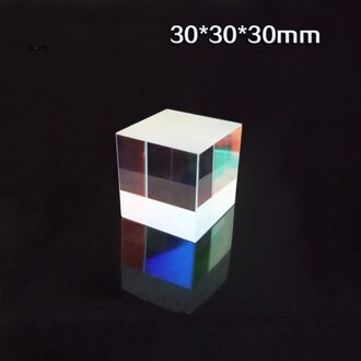 30*30*30Mm Kleur Prism K9 Optical Cube Splitter Voor Fotografie Kinderen Populaire Natuurkunde Experimentele Apparatuur