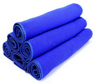 30*30Cm 5 Stuks Blauwe Zachte Absorberende Washandje Auto Accessoires Auto-Care Microfiber Cleaning Handdoeken Microfiber materiaal Duurzaam