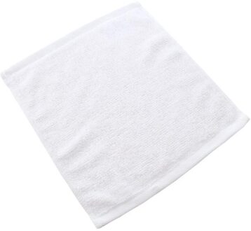 30*30Cm Bamboe Cellulose Kleur Vierkante Handdoek Reclame Water Absorberende Kinderen Gezicht Handdoek wit
