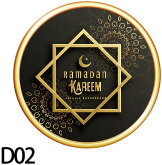30*30Cm Eid Mubarak Decoratie Pvc Muurstickers Ramadan Kareem Maan Venster Sticker Voor Thuis Kamer Decor Moslim party Muurschildering D02-1stk