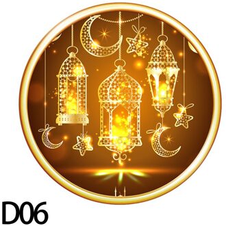 30*30Cm Eid Mubarak Decoratie Pvc Muurstickers Ramadan Kareem Maan Venster Sticker Voor Thuis Kamer Decor Moslim party Muurschildering D06-1stk