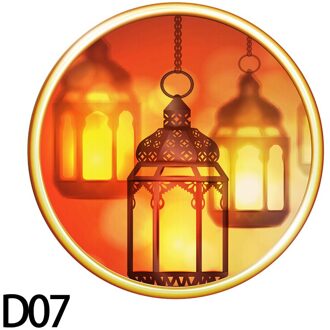 30*30Cm Eid Mubarak Decoratie Pvc Muurstickers Ramadan Kareem Maan Venster Sticker Voor Thuis Kamer Decor Moslim party Muurschildering D07-1stk