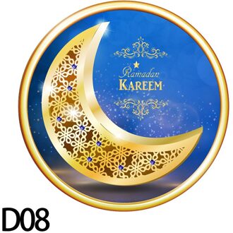 30*30Cm Eid Mubarak Decoratie Pvc Muurstickers Ramadan Kareem Maan Venster Sticker Voor Thuis Kamer Decor Moslim party Muurschildering D08-1stk
