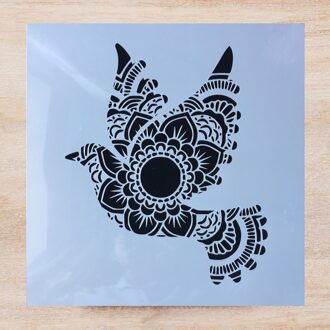 30*30Cm Mandala Vrede Duif Diy Gelaagdheid Stencils Muur Schilderen Plakboek Kleuring Embossing Album Decoratieve Template