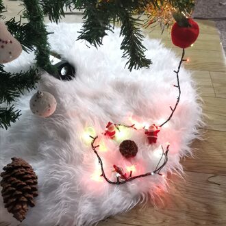 30/36/48 Inch Kerstboom Rok Kleine/Grote Witte Rok Decoratie Voor Merry Christmas Party Faux Fur Xmas boom Tapijt Decor 78cm