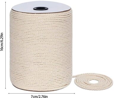 30 #3Mm X 300M Katoenen Touw Multifunctionele Creatieve Diy Katoenen Touw Strengen Macrame Katoen koord Voor Muur Opknoping Ambachten