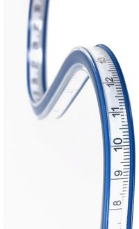 30/40/50/60 Cm Flexibele Curve Heerser Vinyl Plastic Tekening Paint Draw Bendy Curve Mesure Opstellen Voor School student Leveringen 40cm