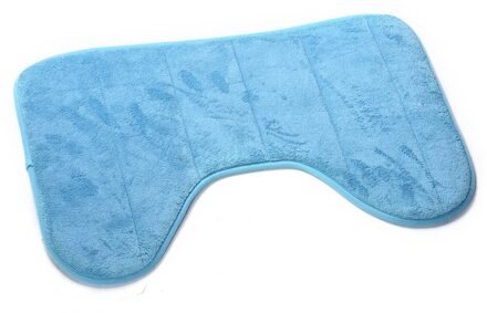 30 #40*60 Cm Katoen U Vormige Bad Matten Anti Slip Thuis Woonkamer Keuken badkamer Deur Trappen Decor Voet Floor blauw