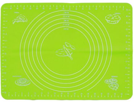 30*40 Siliconen Keuken Kneden Deeg Mat Cookie Cake Bakken Mat Gereedschap Dikke Non-stick Rolling Matten Gebak accessoires Sheet Pad groen