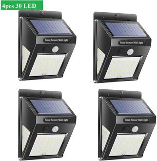 30/40LED Solar Light Motion Sensor Waterdicht Yard Path Outdoor Tuin Lamp Voor Tuin Decoratie Straat Lantaarn 4stk 30 LED